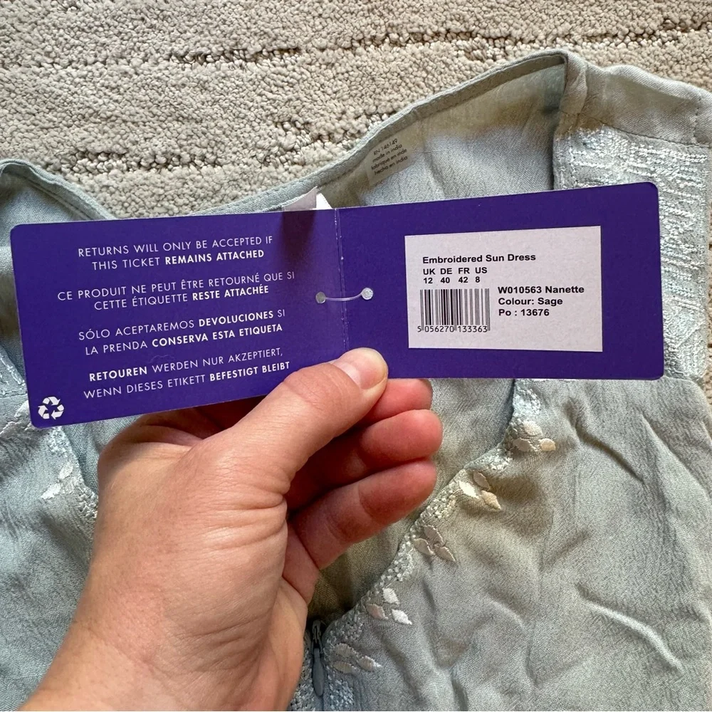 Seraphine Light Green Maternity Dress - Picture 9 of 14